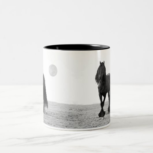 Pferd perfekt zweifarbige tasse (Mittel)