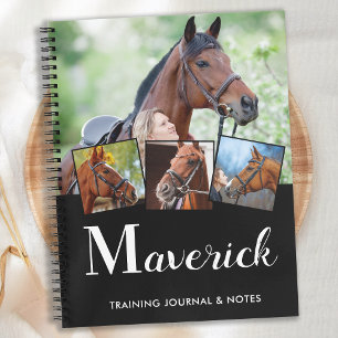 Pferd Personalisierter Monogramm Name Equine 5 Fot Notizblock