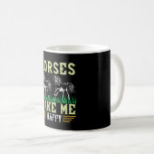Pferd - Pferde machen mich glücklich Kaffeetasse (VorderseiteRechts)