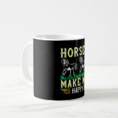 Pferd - Pferde machen mich glücklich Kaffeetasse (Vorderseite Links)