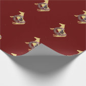 Pferd, Pferdeschuhsattel Geschenkpapier (Ecke)