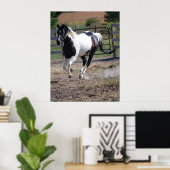 Pferd/Pinsel Poster (Heimbüro)