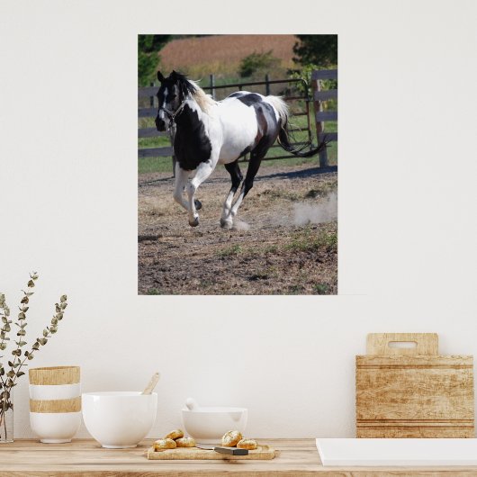Pferd/Pinsel Poster (Küche)