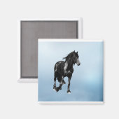 Pferd plötzlich abtauchen magnet (Vorderseite/Rückseite)