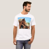 Pferd Portriat T-Shirt (Vorne ganz)