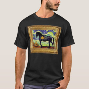 Pferd Post-Impressionismus Kunstwerk Künstler Male T-Shirt