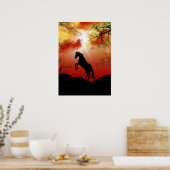 Pferd Poster (Küche)