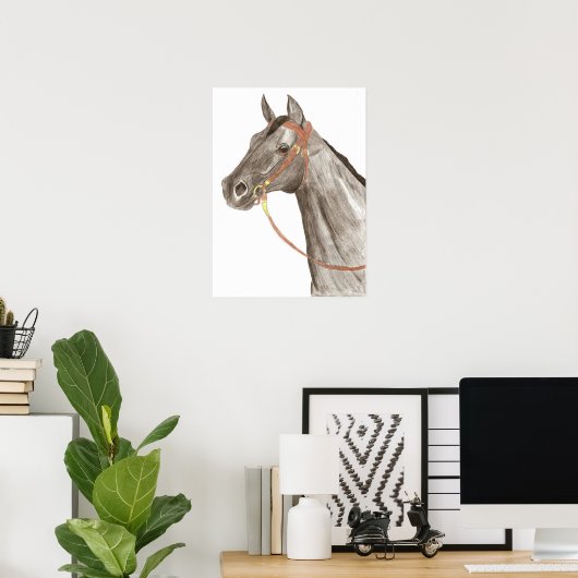 Pferd Poster (Heimbüro)