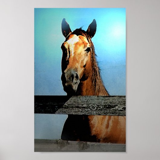 Pferd Poster Druck (Vorne)