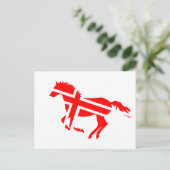 Pferd Postkarte (Stehend Vorderseite)