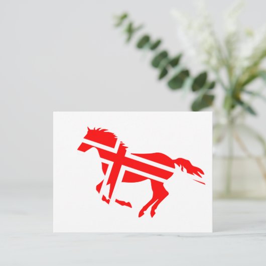 Pferd Postkarte (Stehend Vorderseite)