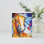 Pferd Postkarte (Stehend Vorderseite)