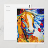 Pferd Postkarte (Vorne/Hinten)