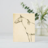 Pferd Postkarte (Stehend Vorderseite)
