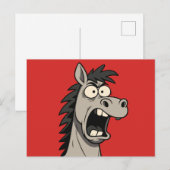 Pferd Postkarte (Vorne/Hinten)