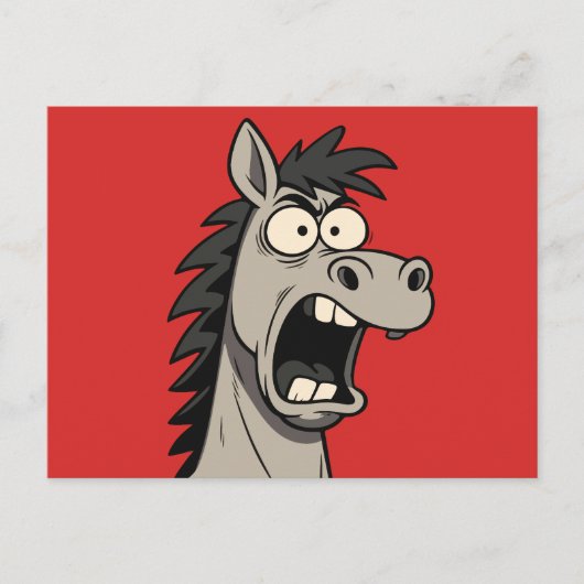 Pferd Postkarte (Vorderseite)