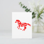 Pferd Postkarte (Stehend Vorderseite)