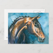 Pferd Postkarte (Vorne/Hinten)