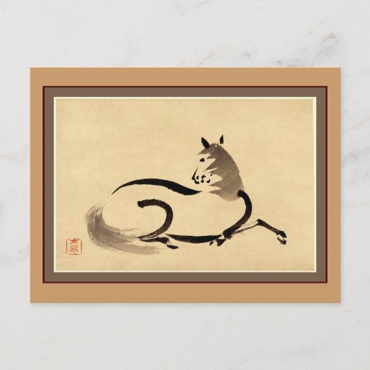 Pferd Postkarte (Vorderseite)