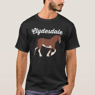 Pferd Reiten Equestrian Clydesdale T-Shirt
