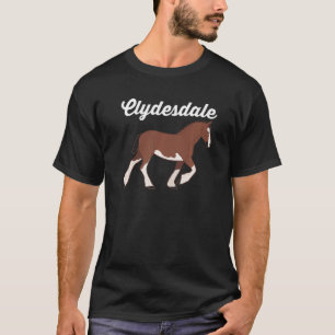 Pferd Reiten Reitsport Clydepferd T-Shirt