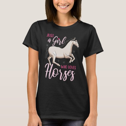 Pferd Reiten T-Shirt (Vorderseite)