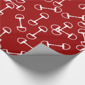 Pferd-Reiter Geschenkpapier (Ecke)