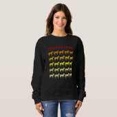 Pferd Retro-Tiermuster   Sweatshirt (Vorne ganz)