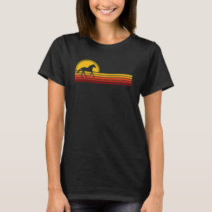 Pferd Retro Vintage Stil 60er 70er  Männer Frauen  T-Shirt