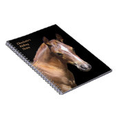 Pferd / Riding Notebook mit Ihrem Text Notizblock (Rechte Seite)