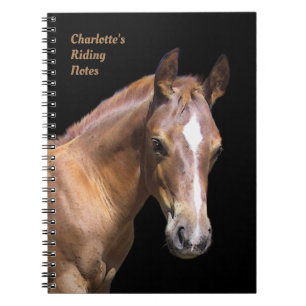 Pferd / Riding Notebook mit oder ohne Text Notizblock
