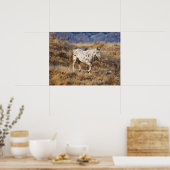 Pferd Roaming in den Landschaftlichen Hügeln des G Poster (Küche)
