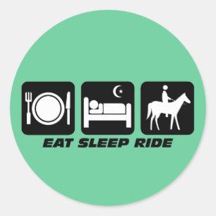 Pferd Runder Aufkleber