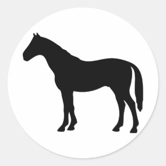 Pferd Runder Aufkleber