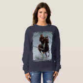 Pferd sagt, ich bin genug sweatshirt (Vorne ganz)