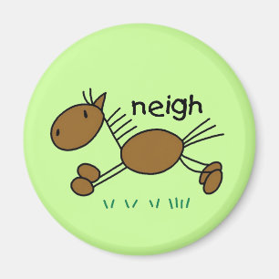 Pferd sagt Neigh T-Shirts und Geschenke Magnet