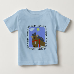 Pferd sagt Wiehern-T-Shirts und Geschenke Baby T-shirt