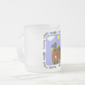 Pferd sagt Wiehern-T-Shirts und Geschenke Mattglastasse (Vorderseite Links)