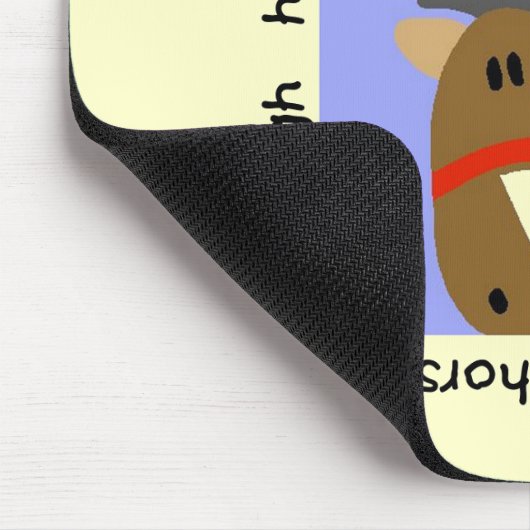 Pferd sagt Wiehern-T-Shirts und Geschenke Mousepad (Ecke)
