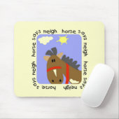 Pferd sagt Wiehern-T-Shirts und Geschenke Mousepad (Mit Mouse)
