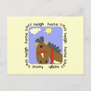 Pferd sagt Wiehern-T-Shirts und Geschenke Postkarte