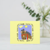Pferd sagt Wiehern-T-Shirts und Geschenke Postkarte (Stehend Vorderseite)