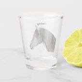 Pferd Schnapsglas (Rückseite)