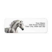 Pferd Schönes Rücksendekennzeichen (Vorne)