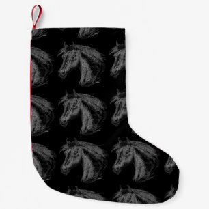 Pferd: Schwarz Kleiner Weihnachtsstrumpf