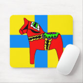 Pferd Schwedens Dala Mousepad (Mit Mouse)