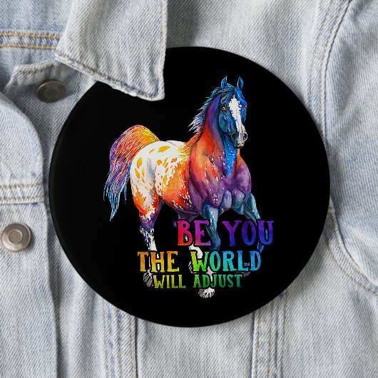 Pferd sein Sie die Welt anpassen wird Button (Beispiel)