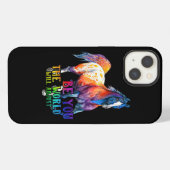 Pferd sein Sie die Welt anpassen wird iPhone Hülle (Rückseite (Horizontal))