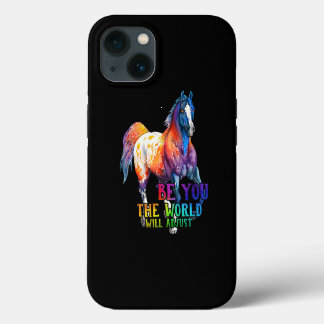 Pferd sein Sie die Welt anpassen wird iPhone 13 Hülle