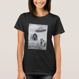 Pferd Selfie Alien Schiff Bauernhof Verwirrt Mach T-Shirt